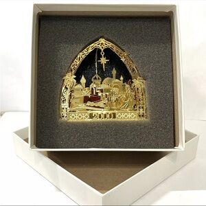 Bethlehem 2000 Danbury Mint 23KT Annual Gold Electroplate Ornament w/Box